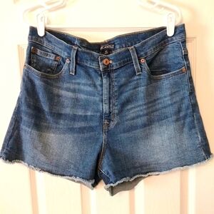 J. Crew Factory Women's High-rise Cut-off Denim 3" Shorts size 32‎